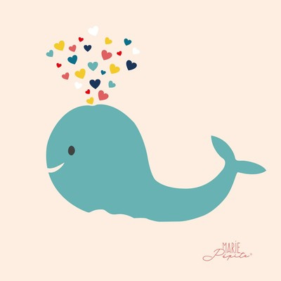 Cadeaux > Cadeaux de naissance, Tableaux - Baleine