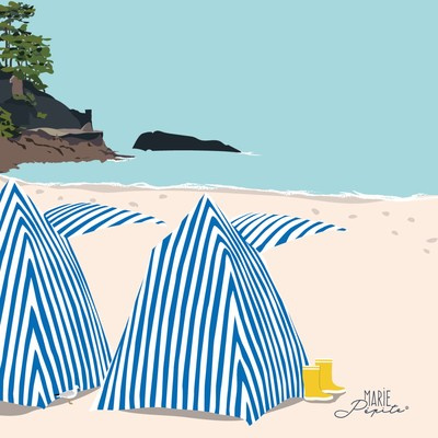 Tableaux - Cabines de plage