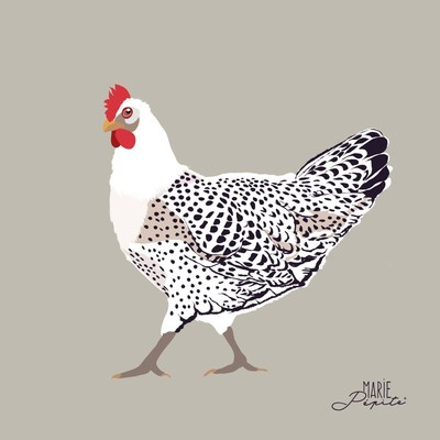 Tableaux - Poule à pois