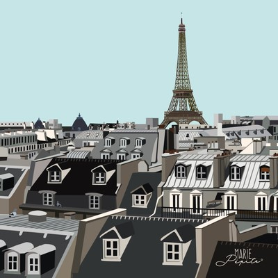 Tableaux - Les toits de Paris