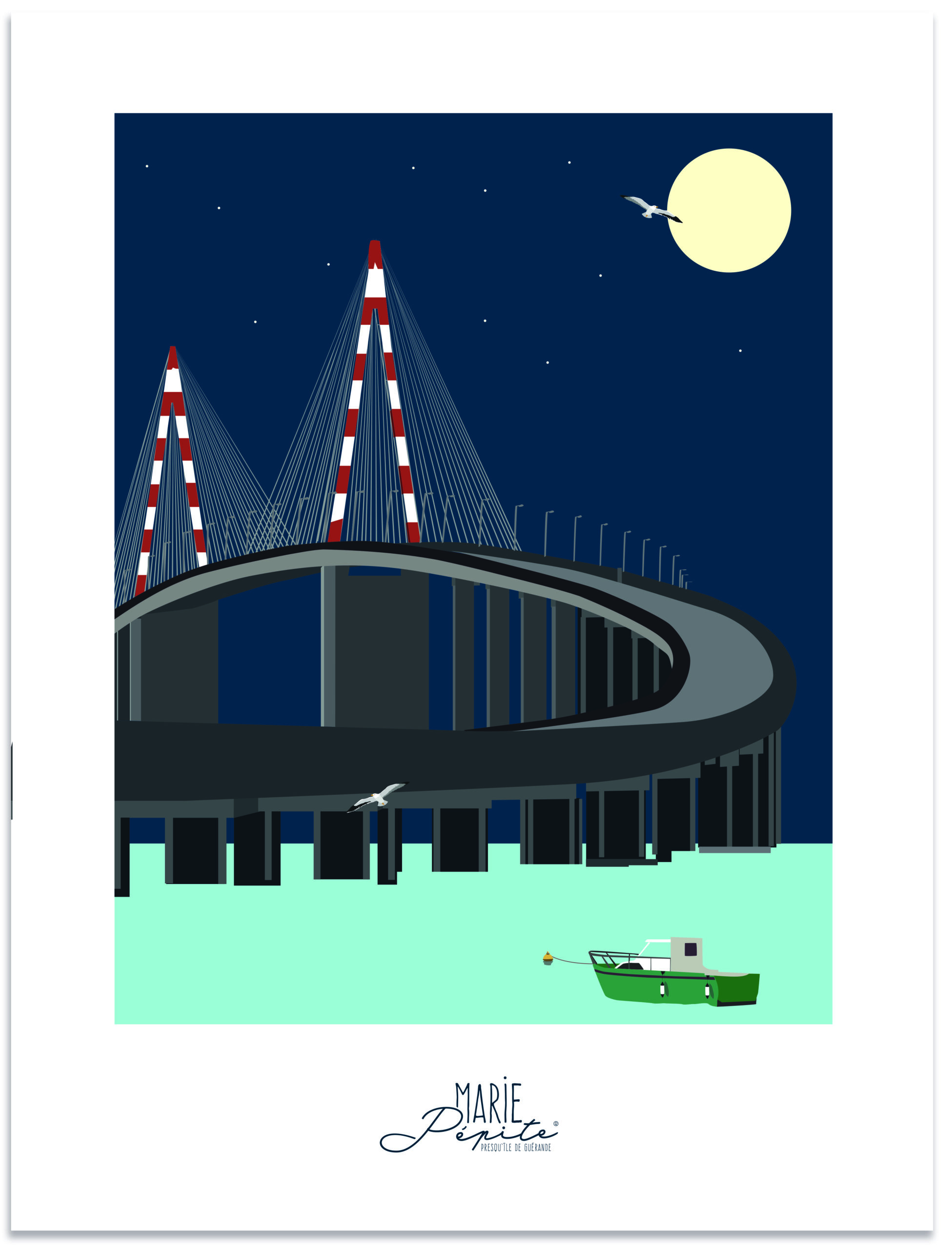 Affiche - Pont Saint-Nazaire