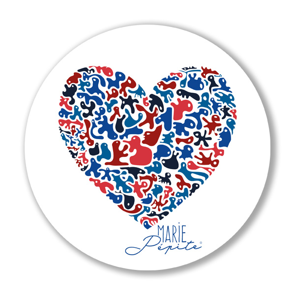 Magnets - Coeur bleu