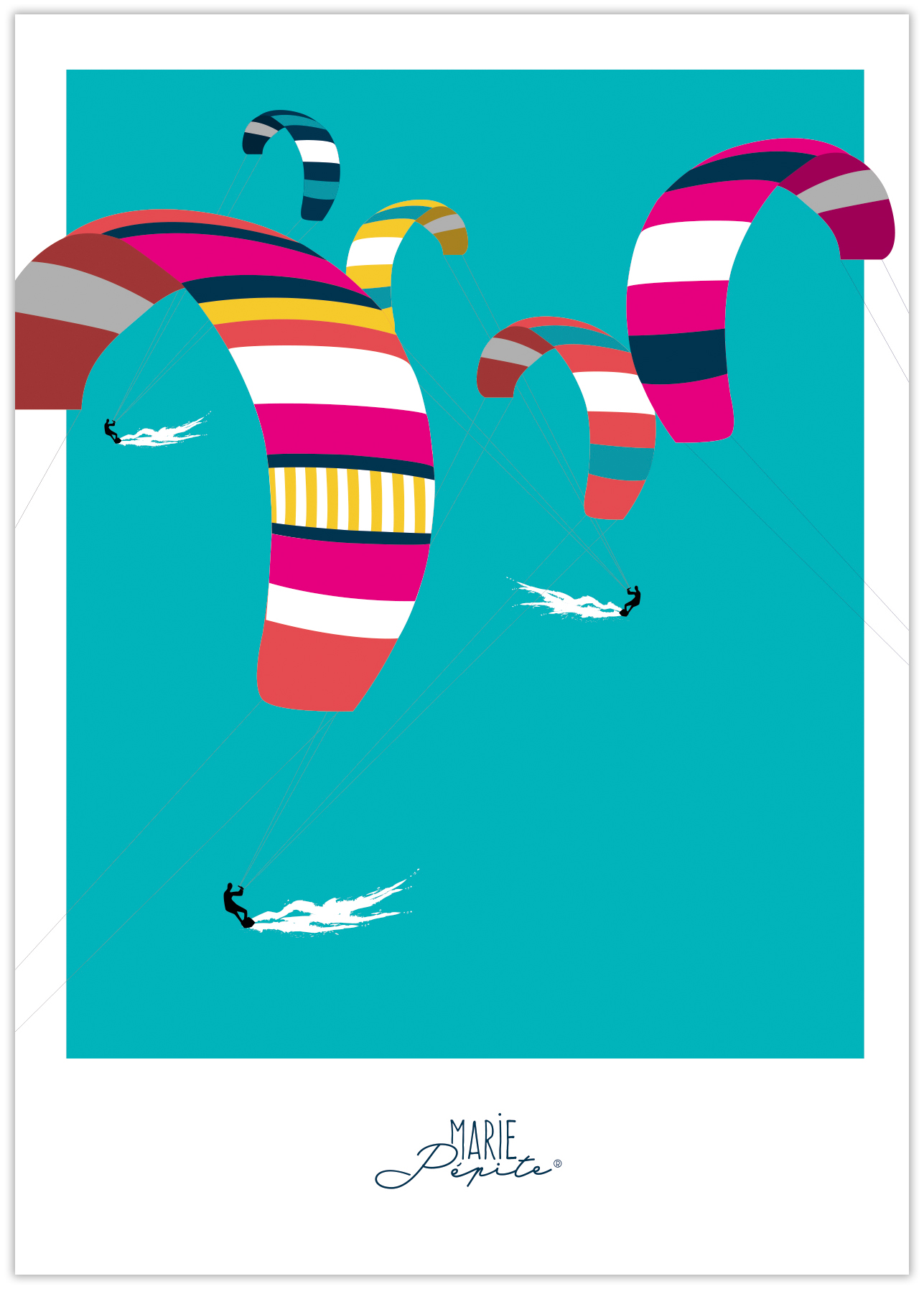 Cartes Postales - Kitesurf