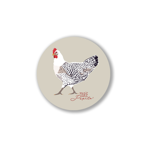 Magnets - Poule à pois