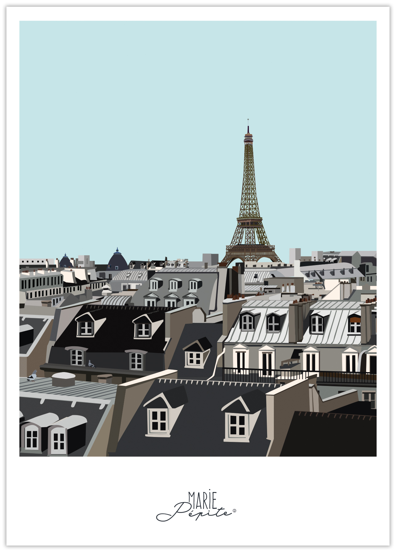 Cartes Postales - Toits de Paris