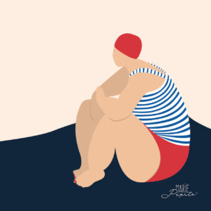 Tableaux - Baigneuse assise