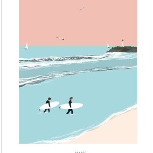 Affiche - Surfeurs