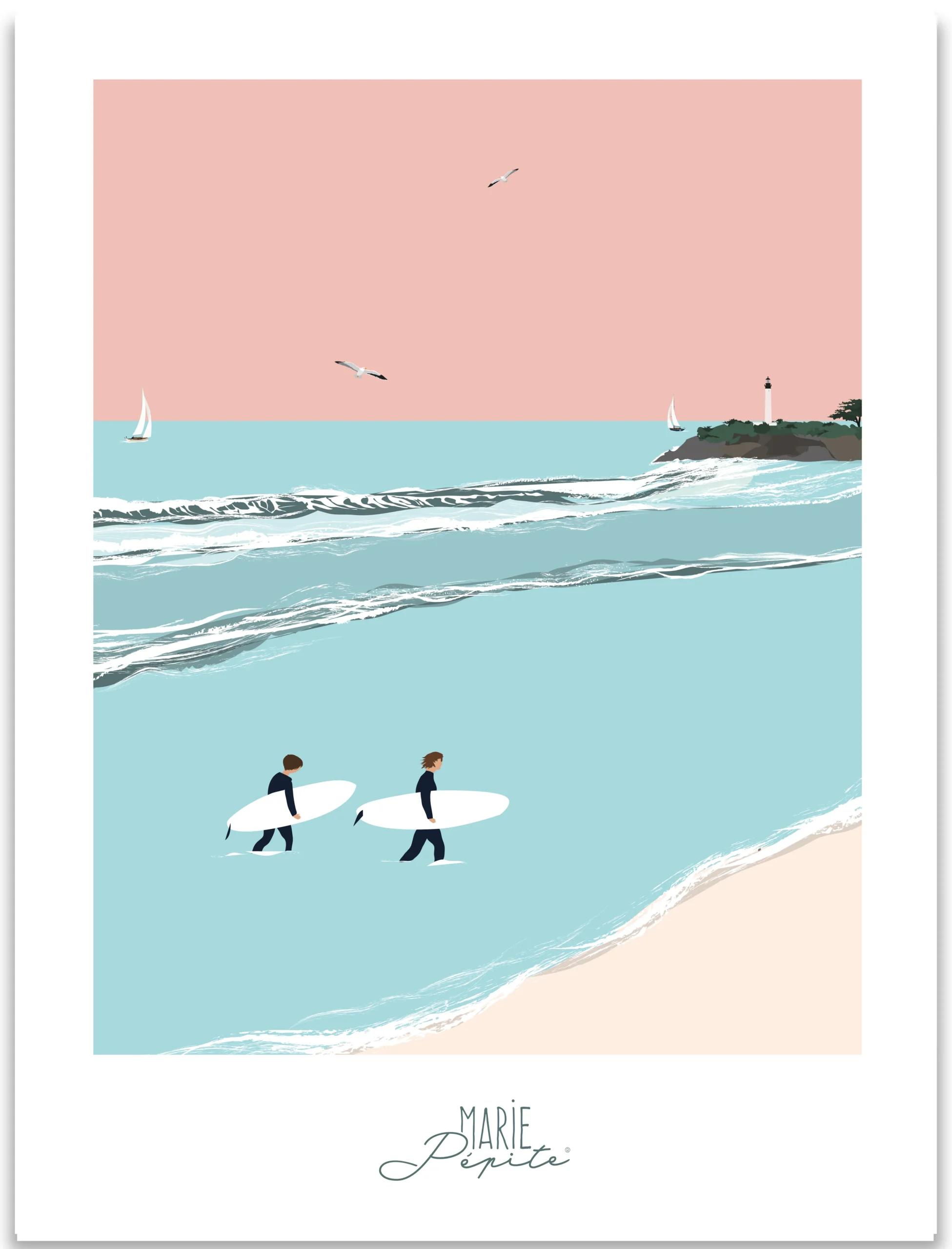 Affiche - Surfeurs