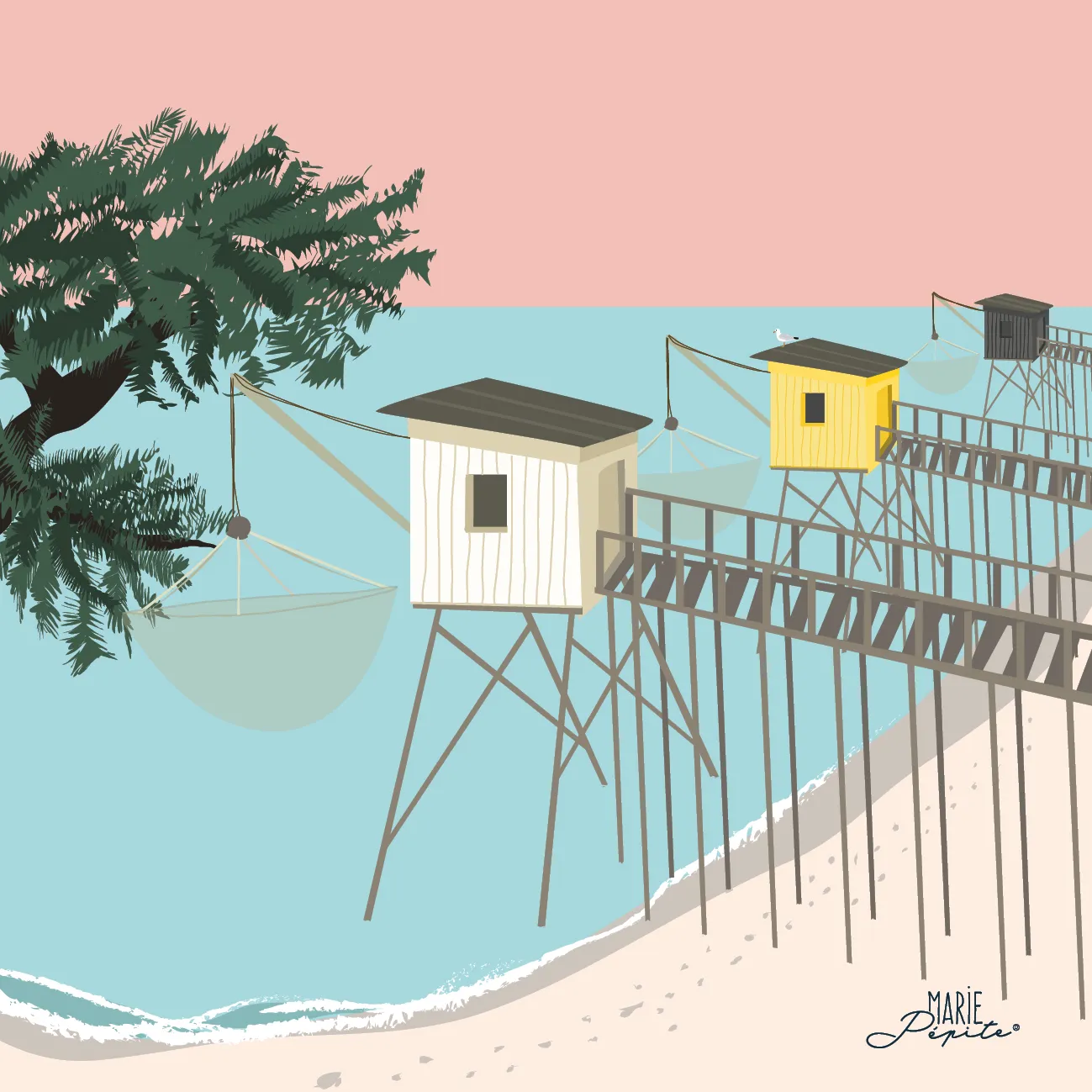 carrelets pêcheries